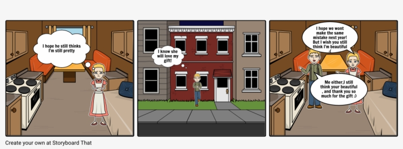 Gift Of The Magi Comic Script - Cartoon, transparent png download