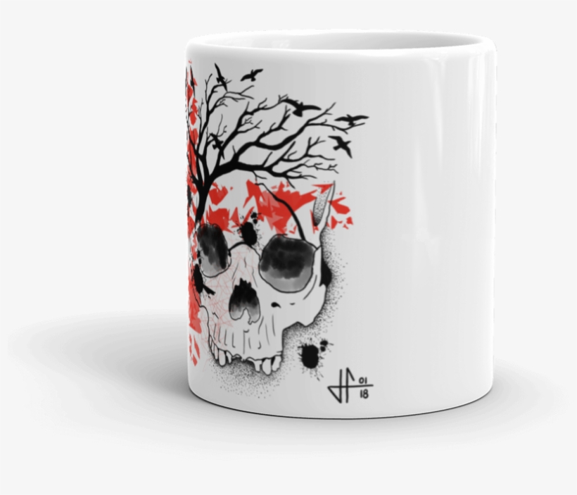 Jfa Bird Skull Mug - Pillow, transparent png download