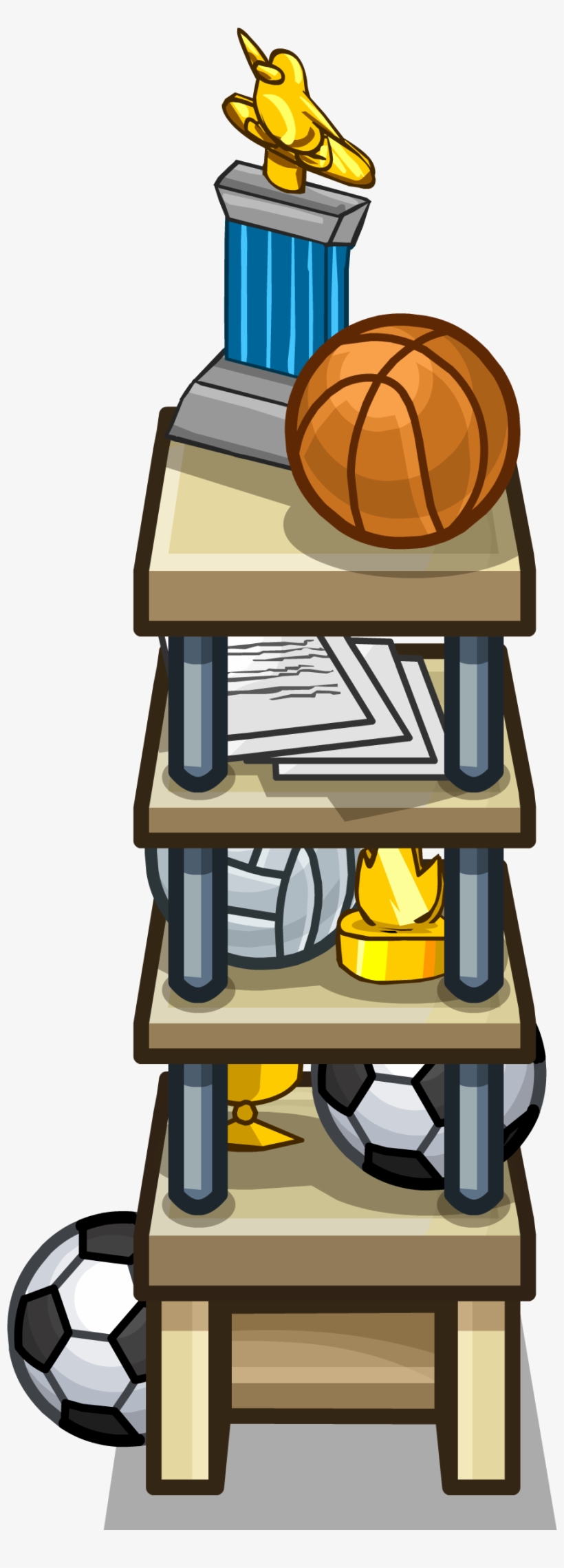 Wood Shelves Sprite 014 - Furniture, transparent png download