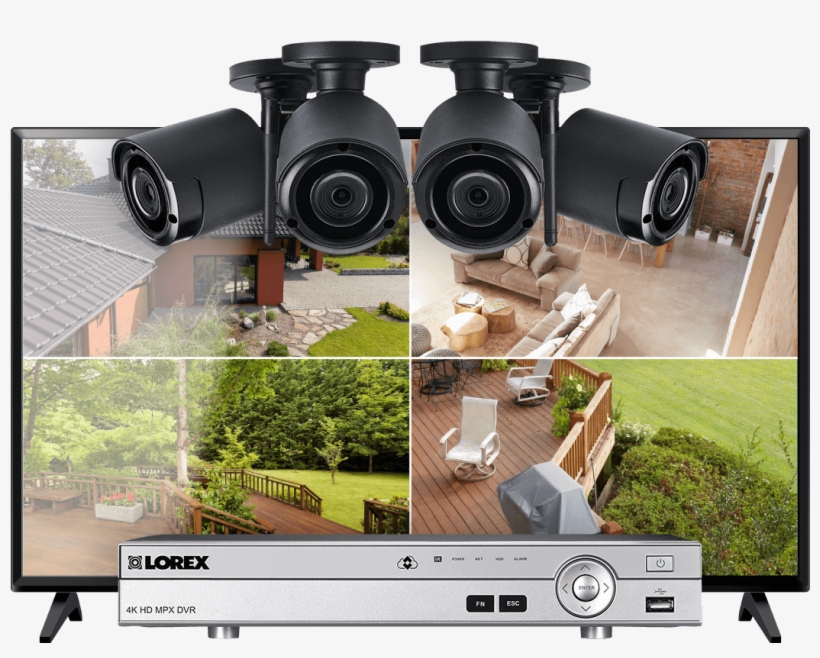 8-channel System With 4 Wireless Security Cameras And - Kreg Deck Jig System Kjdecksys, transparent png download