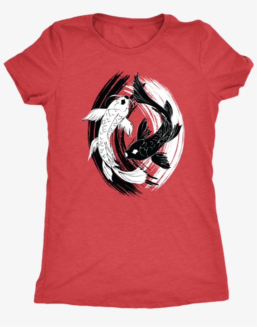 Koi Fish Yin Yang - Adventure T-shirt, Vacation Tee, Traveling Shirt, Vacation, transparent png download