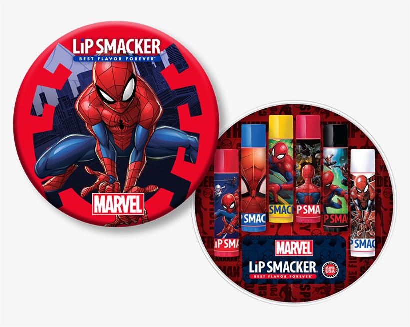 Spider Man 6 Piece Lip Balm Tin - Marvel Lip Smackers, transparent png download