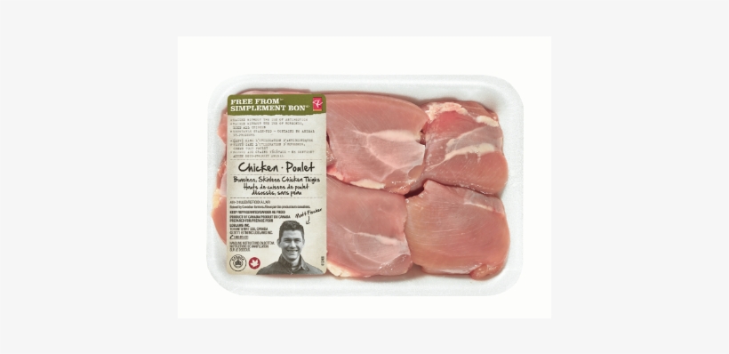 Pc Free From Boneless, Skinless Air-chilled Chicken - President Choice Chicken Thighs, transparent png download