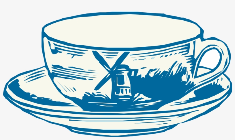 Png Royalty Free Coffee Cup Clip Art Hand Painted Glass - Clip Art, transparent png download