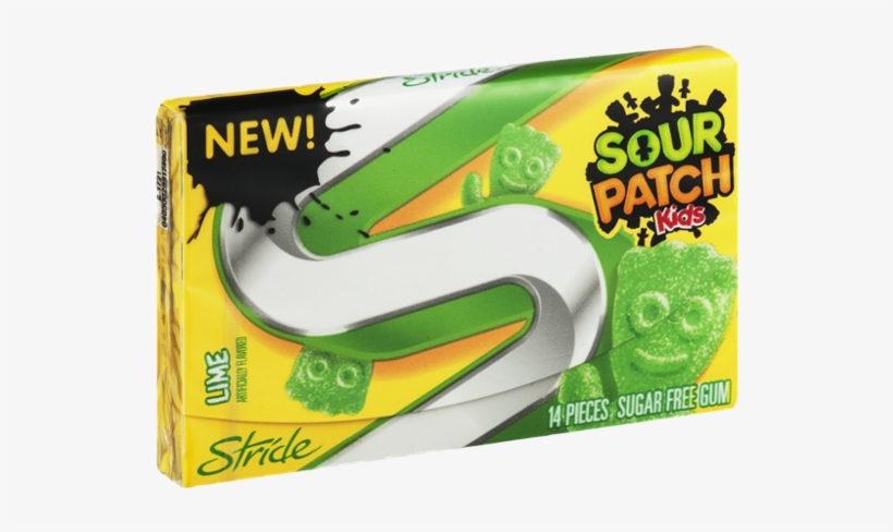 Stride Raspberry And Lime Sugar Free Gum, transparent png download