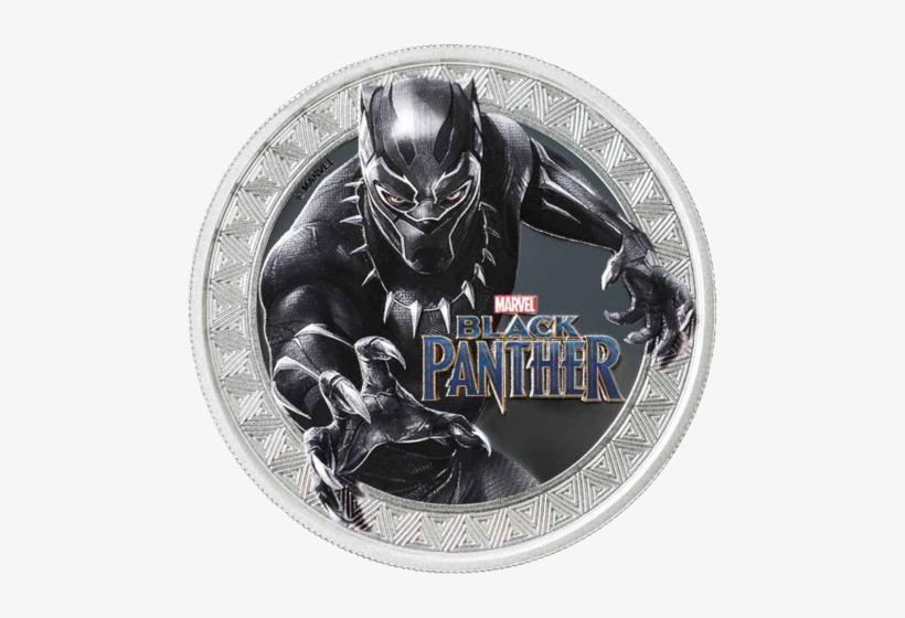 2018 1 Oz Tuvalu Marvel - Black Panther Coin, transparent png download