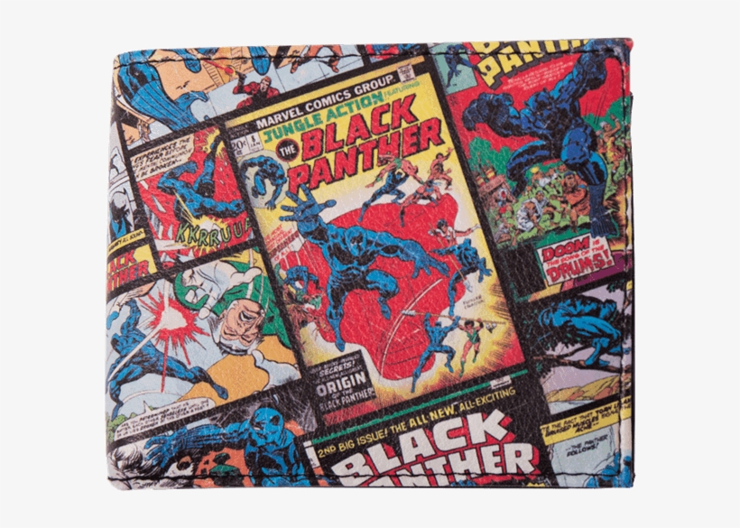 Black Panther Comic Bifold Wallet, transparent png download