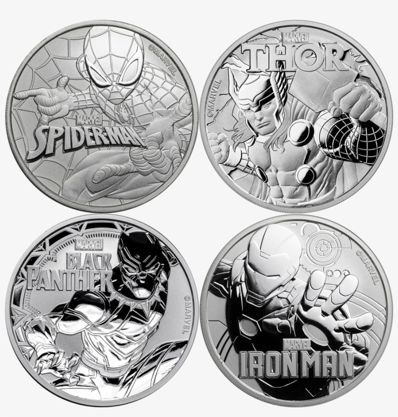 2017 2018 Tuvalu Marvel Series - Marvel Silver Coin, transparent png download