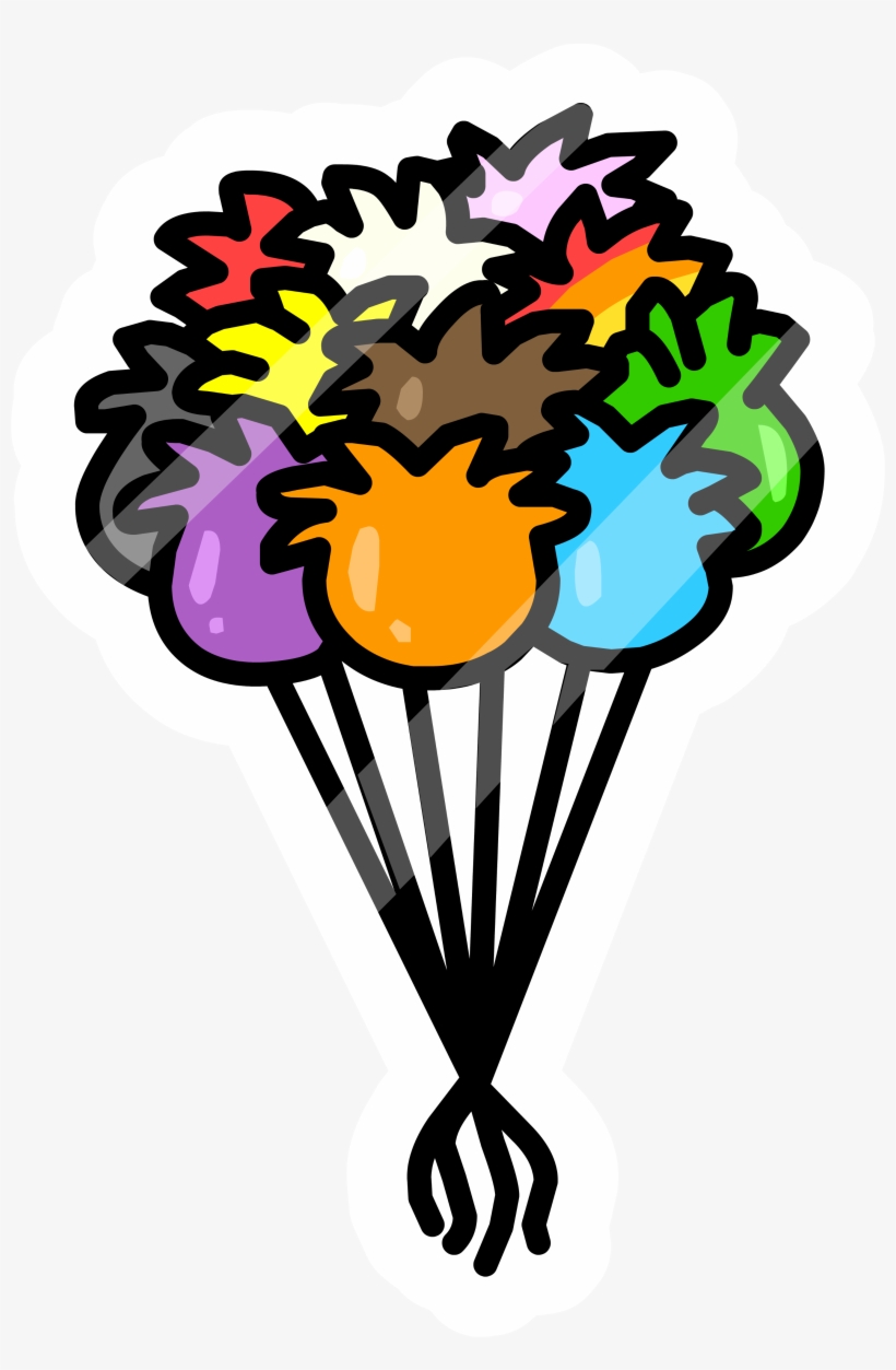 Puffle Balloon Pin Icon - Club Penguin Puffle Balloon Png, transparent png download