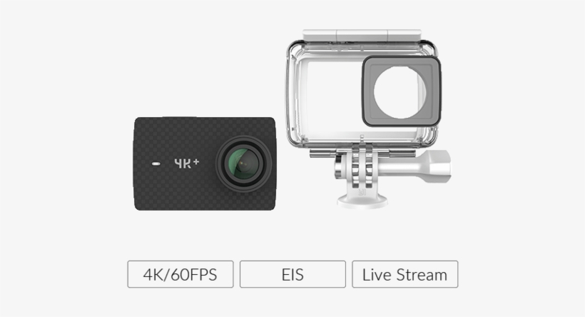 Salt Transparent 60fps - Yi 4k Action Camera Waterproof Case White, transparent png download