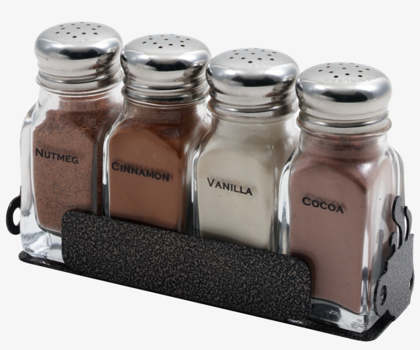 Labeled Shaker And Rack Set - Coffee, transparent png download