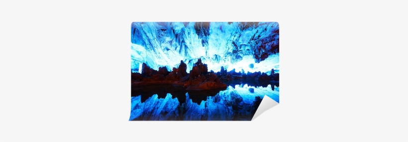 Stalactites Of Reed Flute Caves In Guilin, China Wall - Guilin, transparent png download