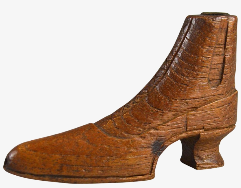 Miniature Victorian Hand Carved Wooden Boot Ladies - High Heels, transparent png download