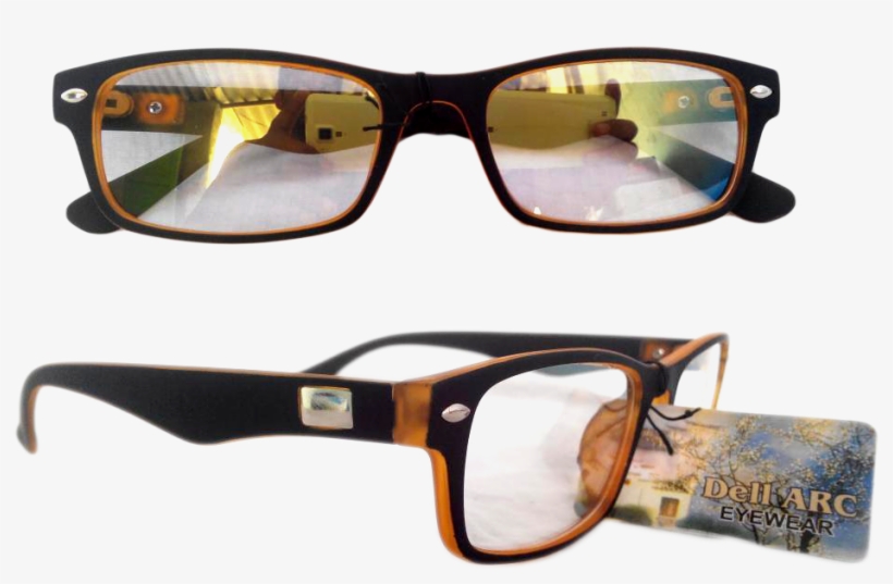 Crystal Multi Color Wayfarer Computer Glasses With - Reflection, transparent png download