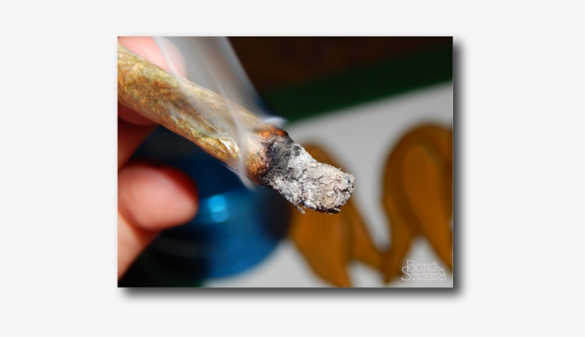 Smoking Lit Weed Joint - Joint, transparent png download