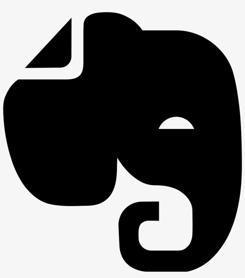 Elephant Head Silhouette - Elephant Head Logo, transparent png download