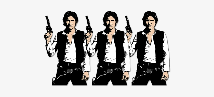 Triple Han Solo - Star Wars 4 A Hope Anh Han Solo Cosplay Outfit Costume, transparent png download