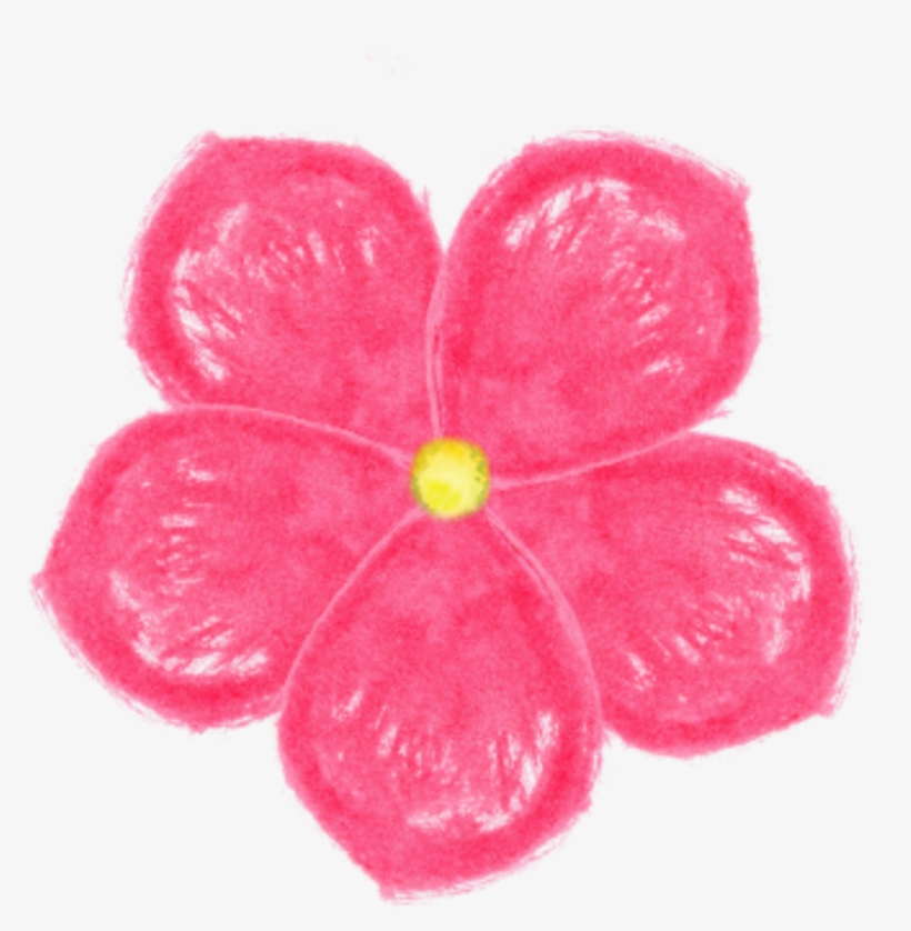 Ftestickers Watercolor Flower Pink Pinkflowers, transparent png download