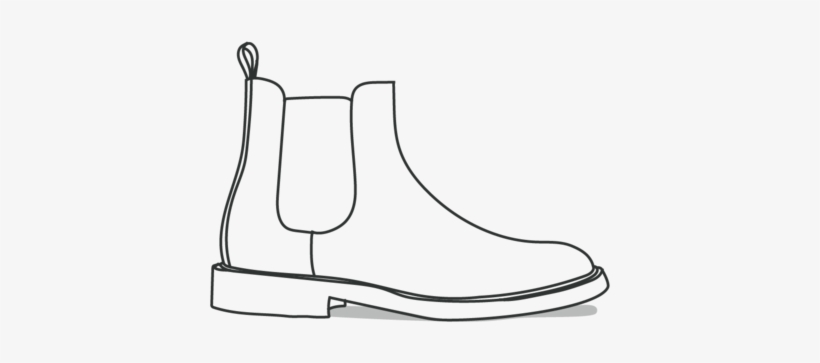 Download 28 Collection Of Chelsea Boots Drawing - Footwear Line Drawing ...