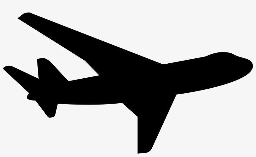 Vintage Airplane Silhouette At Getdrawings - Airplane Silhouette Png, transparent png download