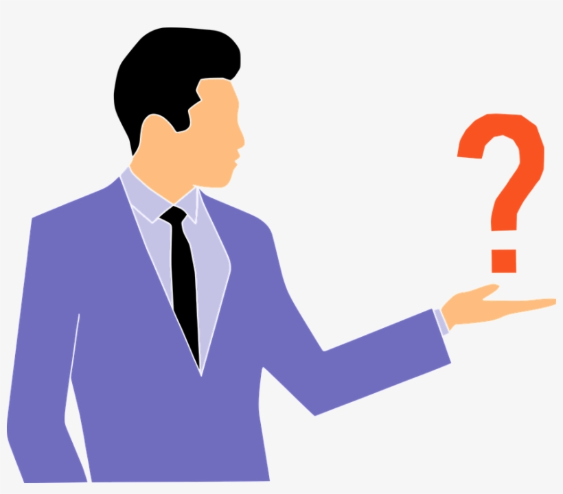 Questions, Quiz, Man, Business, Answer, Thinking, Suits - Questions Png, transparent png download