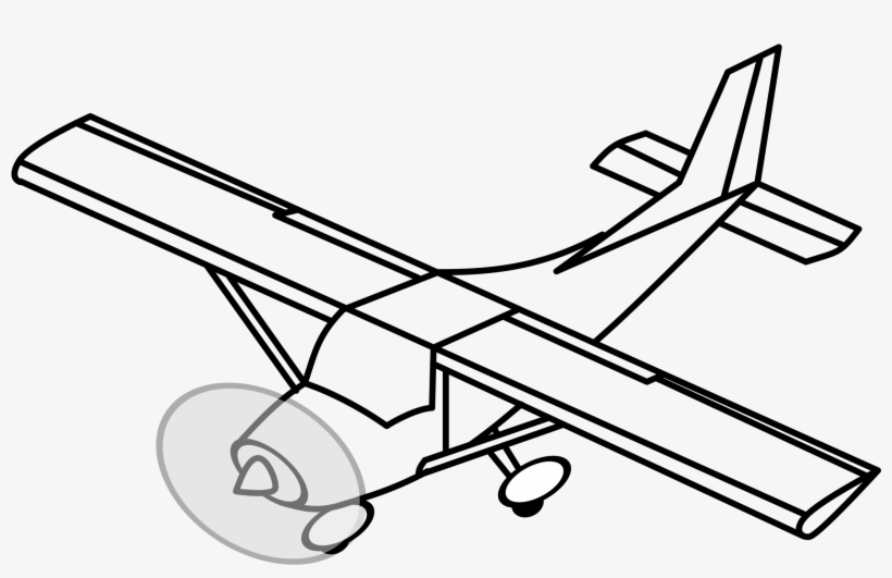 Aircraft Plane Clip Art At Clker - Airplane Clip Art, transparent png download