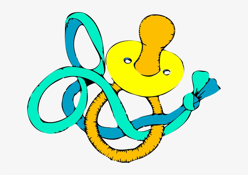Free Pacifier Clip Art - Baby Shower Clip Art, transparent png download