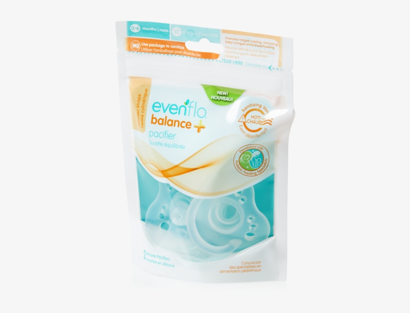 Balance Plus Pacifier Stage1 Clear 2pk 02png - Pacifier, transparent png download