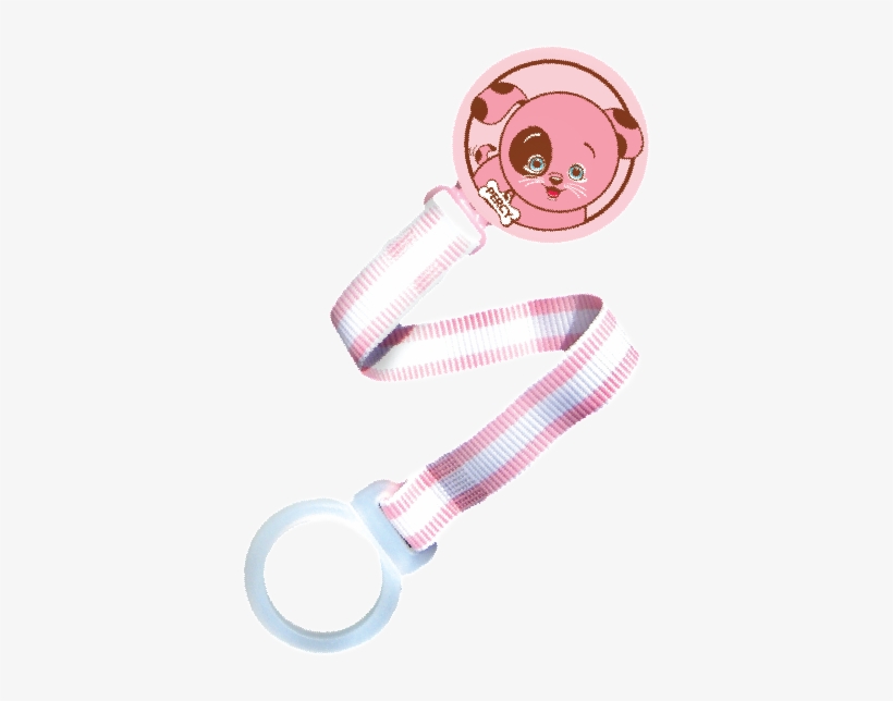 Pacifier Holder Pink Puppy - Razbaby Keep - It - Kleen Pacifier Holder - Pink, transparent png download
