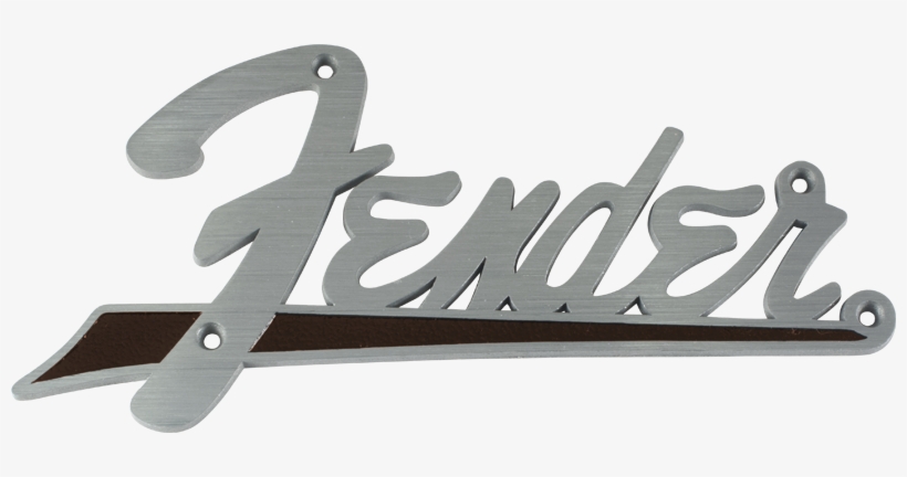 Fender, Brown, Flat Image - Fender 099-4095-000 Fender Flat Amplifier Logo, transparent png download
