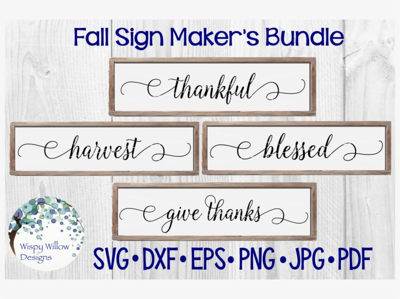 Fall Sign Bundle - Calligraphy, transparent png download