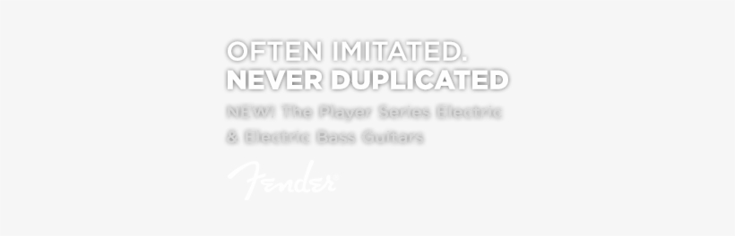 New Fender Player Series - Paper Product, transparent png download