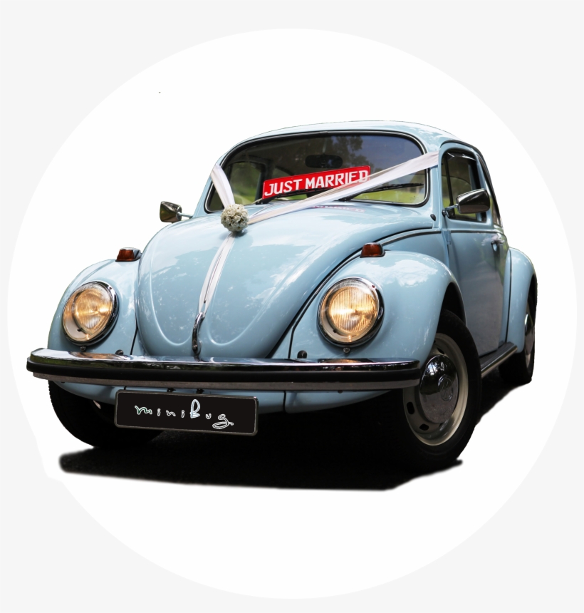 Minibug Vintage Wedding Car & Floral, transparent png download
