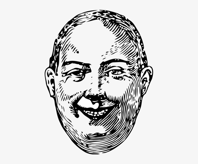 Fat Man Smile Clipart Png, transparent png download