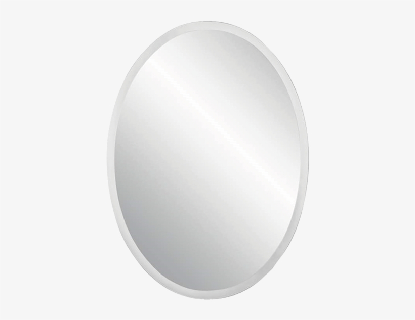 Oval With Beveled Edge - Mirror, transparent png download
