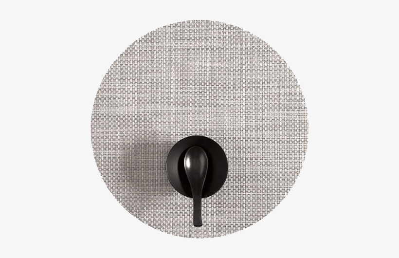 Round Placemat In White Silver Basketweave Copy-mi - Chilewich Round Placemats, transparent png download