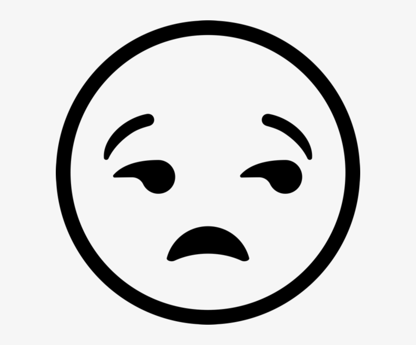 Smirk Emoji Black And White, transparent png download