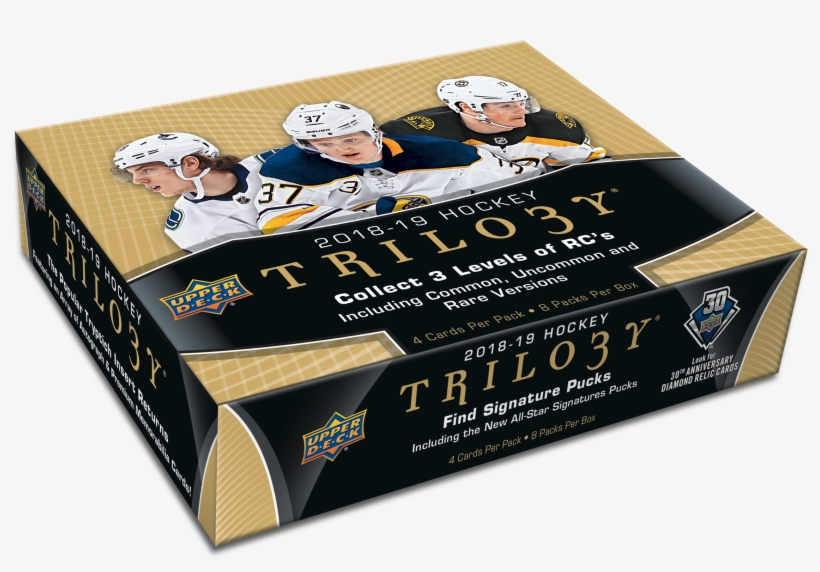 18-19 Upper Deck Trilogy Hockey - 2018-19 Upper Deck Trilogy Hockey Hobby Box, transparent png download