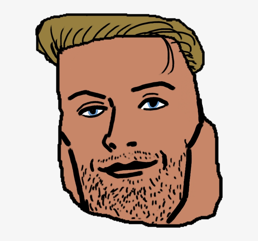 219kib, 600x686, Wew Chad, transparent png download