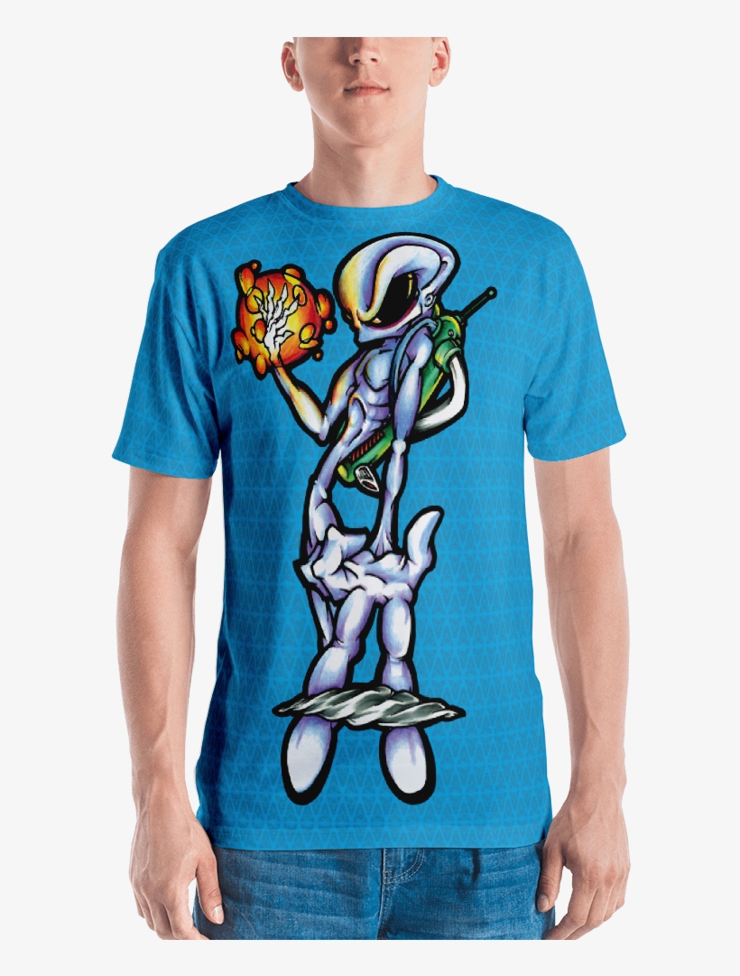 Alien Spliff, Premium Men's T-shirt - Marine Corps American Flag Shirt - Us Flag Shirt -, transparent png download