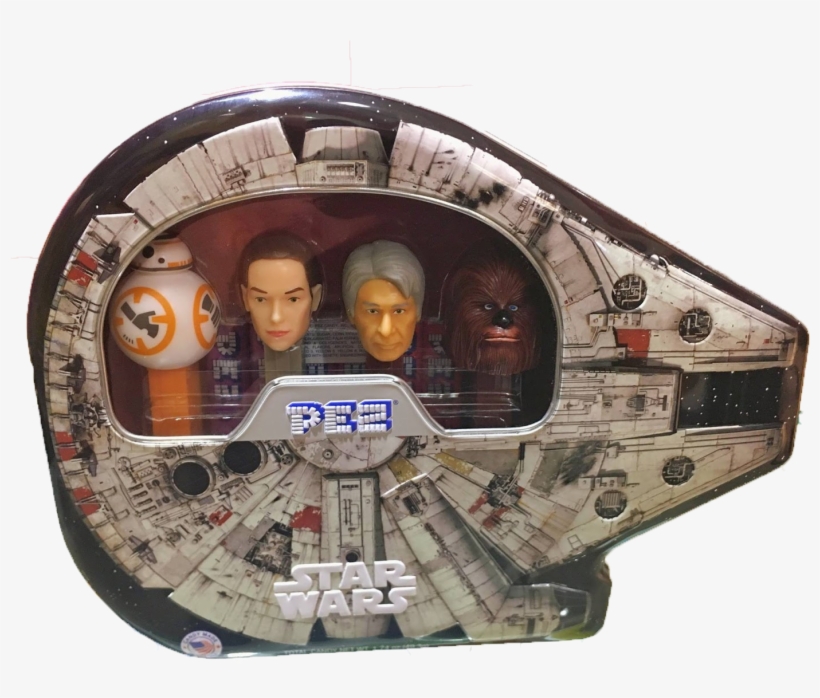 Star Wars Falcon - Pez Star Wars Millenium Falcon Set, transparent png download