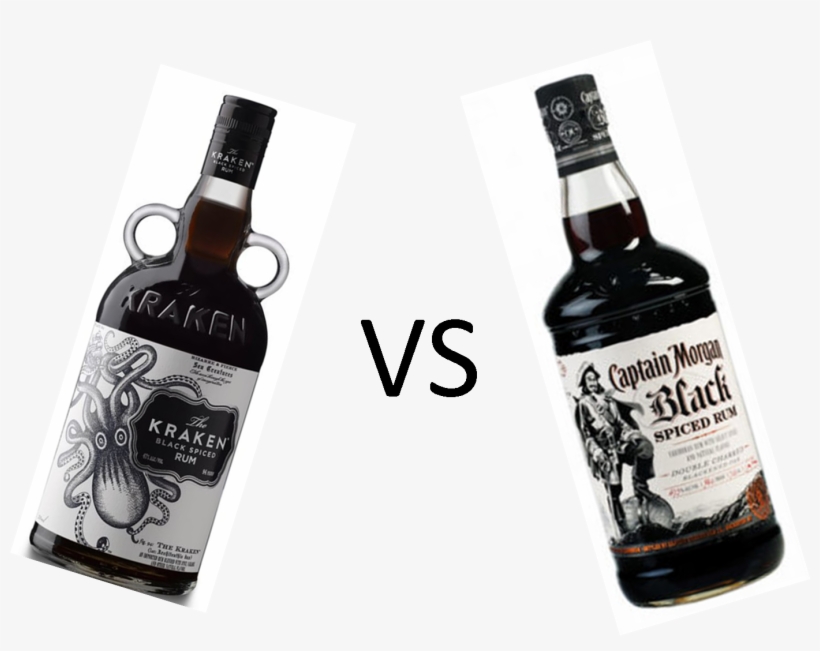 Kraken Vs Captain - Kraken Black Spiced Caribbean Rum 750ml, transparent png download