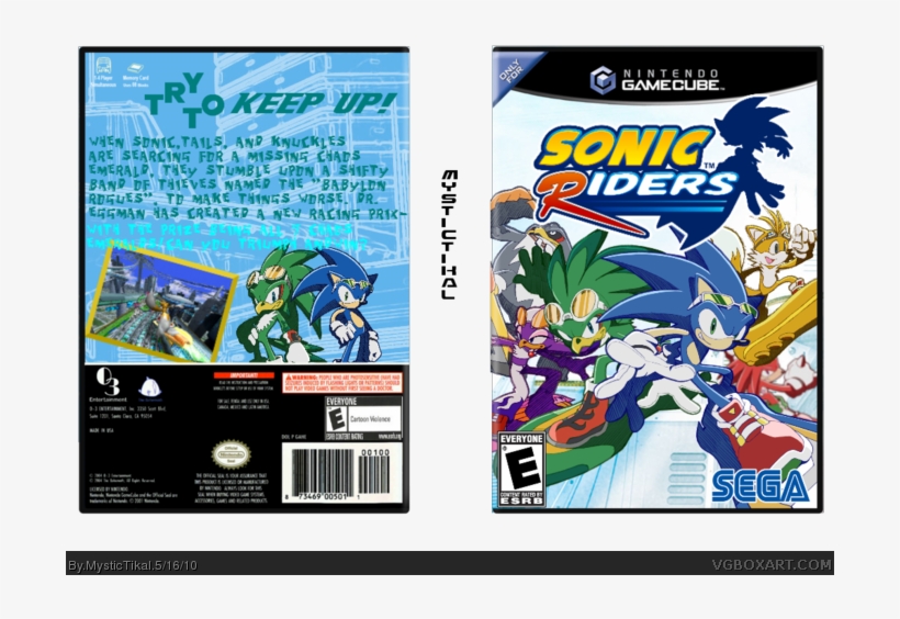 Sonic Riders Box Art Cover - Sega Sonic Riders Pc Game, transparent png download