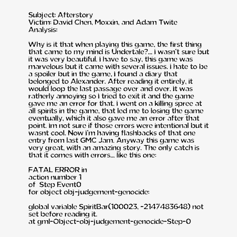 Afterstory By David Chen, Moxxin, And Adam Twite - Document, transparent png download