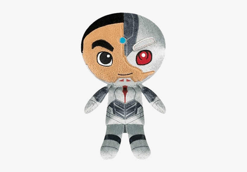 Cyborg Supercute 8" Plush - Funko Dc Justice League Hero Plushies Cyborg Plush, transparent png download