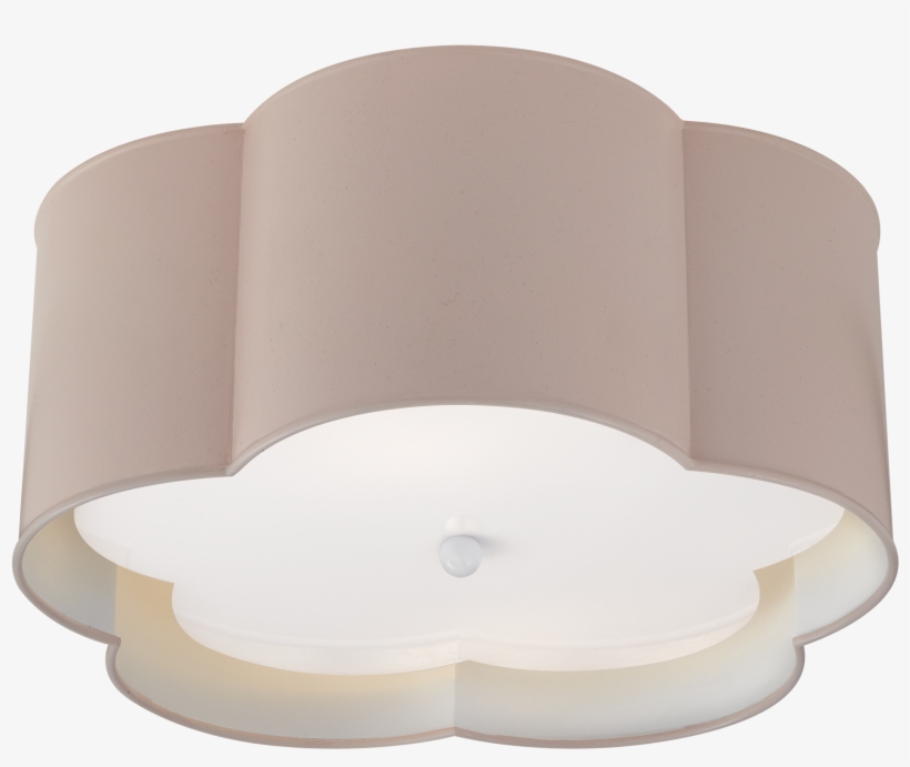 Bryce Medium Flush Mount In Pink And White With Frosted - Bryce Medium Flush Mount In Various Finishes W/ Frosted, transparent png download