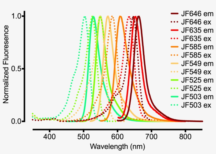 All Jf Dyes - Janelia Research Campus, transparent png download