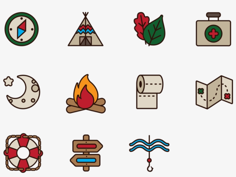Artg120 Survival Camp Icons Copy-01, transparent png download