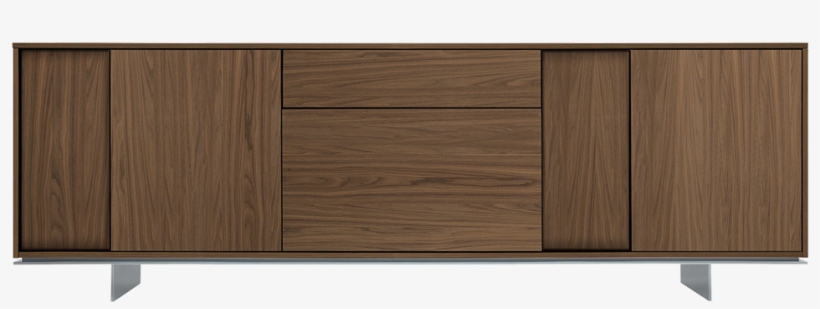 Wooden Sideboard With 4 Hanging Doors And 2 Central - Jesse Frame, transparent png download