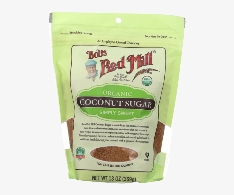 Bobs Red Mill Organic Coconut Sugar-13 Oz - One 18 Oz Bob's Red Mill Rice Bran, transparent png download